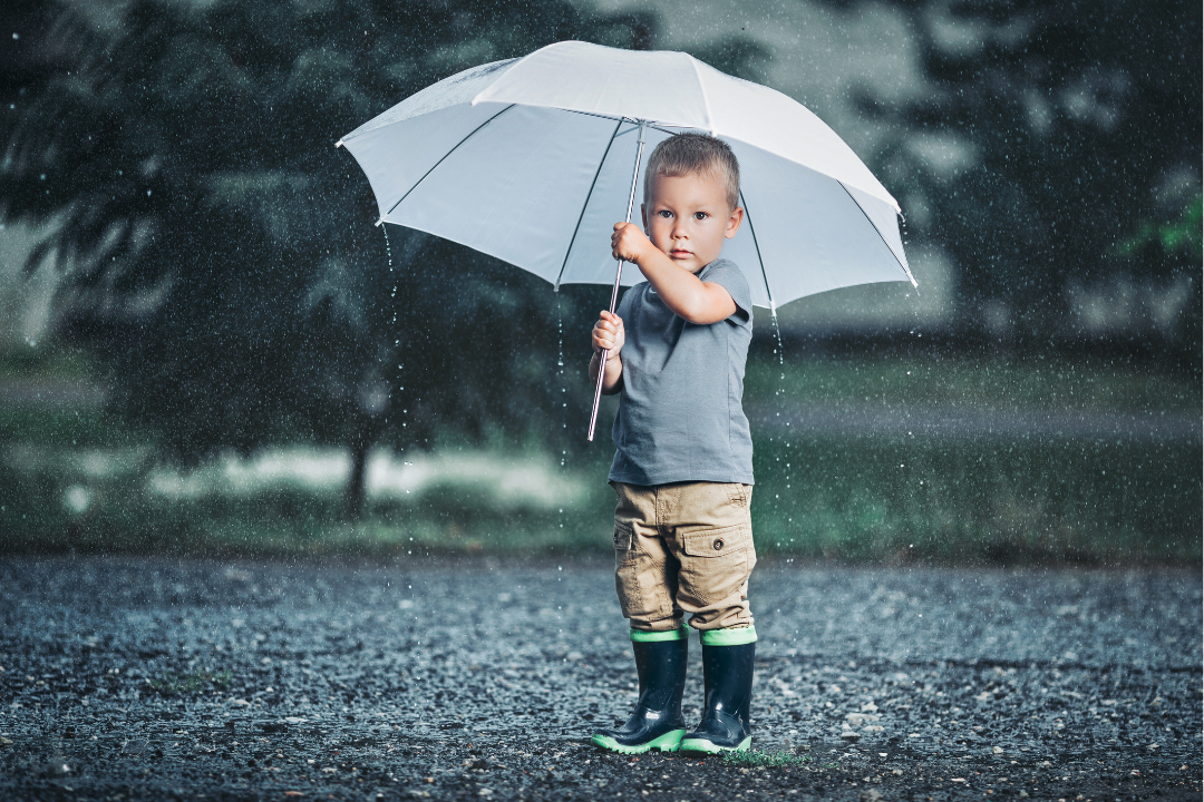 family protected by umbrella